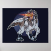 Dinosaurier Tennis spielen Poster (Vorne)