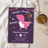 Dinosaurier themed Stomp, Chomp & Roar! 1. Geburts Einladung