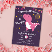 Dinosaurier themed Stomp, Chomp & Roar! 2. Geburts Einladung