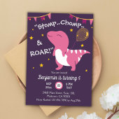 Dinosaurier themed Stomp, Chomp & Roar! 5. Geburts Einladung