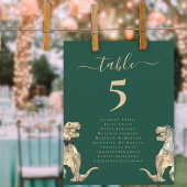 Dinosaurier Themed Wedding Table Seating Chart