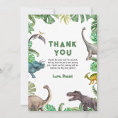 Dinosaurier Three rex Birthday Einladung T Rex Par (Vorderseite)