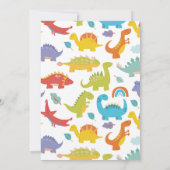 Dinosaurier Three Rex Niedlich Boys Party Einladung (Rückseite)