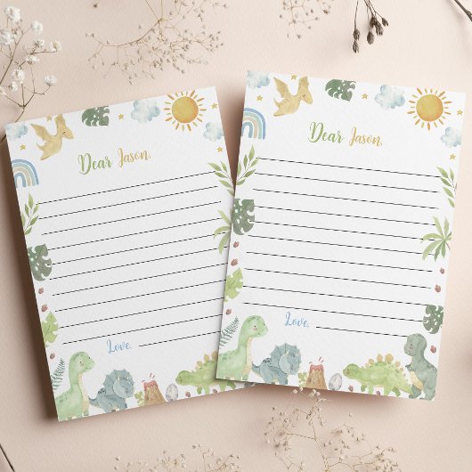 Dinosaurier Three Rex Time Capsule Note Card Dankeskarte