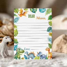 Dinosaurier Time Capsule Note Card Dankeskarte