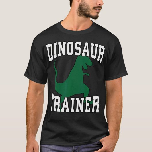 Dinosaurier Trainer Halloween Kostüm für Erwachsen T-Shirt (Vorderseite)