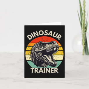 Dinosaurier Trainer Retro Halloween Kostüm für Erw Karte