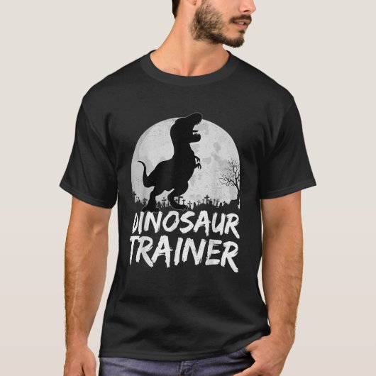 Dinosaurier Trainer T Rex Halloween Kostümbildneri T-Shirt (Vorderseite)