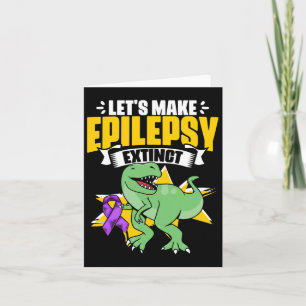 Dinosaurier Trex Support Epilepsie Survivor Epilep Karte