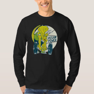 Dinosaurier Triceratops Workout Gym Veggie Vegetar T-Shirt