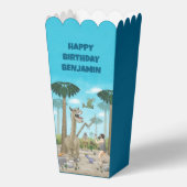 Dinosaurier trifft auf die Steinzeit Geschenkschachtel (Rückseite)