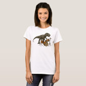 Dinosaurier trommeln Frauen T-Shirt (Vorne ganz)