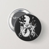 Dinosaurier Trommeln Runde T-Rex-Taste Button (Vorne & Hinten)