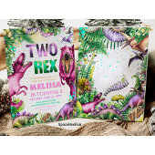 Dinosaurier TWO Rex Einladung Dinosaurier Party Ge