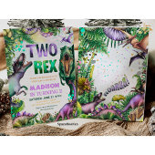 Dinosaurier TWO Rex Einladung Dinosaurier Party Ge