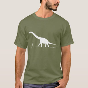 Dinosaurier u. Mann T-Shirt