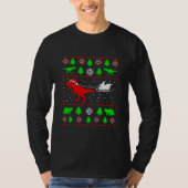 Dinosaurier Ugly Christmas Sweater für Erwachsene  T-Shirt (Vorderseite)