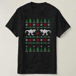 Dinosaurier Ugly Christmas Sweater T-Shirt