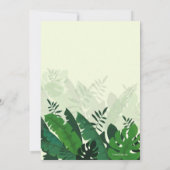 Dinosaurier-Uhr-Party Einladung (Hände bewegen) (Rückseite)