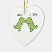 Dinosaurier umarmt keramik ornament (Links)