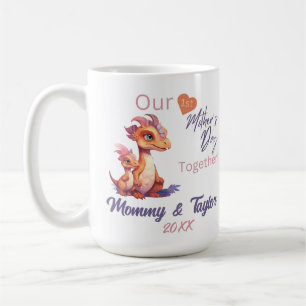 Dinosaurier und Baby Unser Tag der ersten Mutter z Kaffeetasse