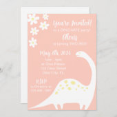 Dinosaurier und Daisy's Einladung (Vorne/Hinten)