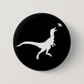 Dinosaurier- und Libellen-Knopf Button (Vorderseite)