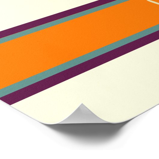 Dinosaurier und Palmen Poster (Ecke)