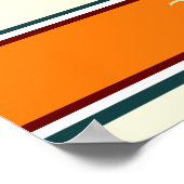 Dinosaurier und Palmposter Poster (Ecke)