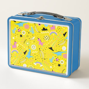 Dinosaurier Unicorns und mehr Metall Brotdose