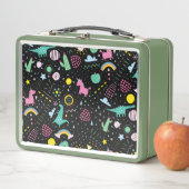 Dinosaurier Unicorns und mehr Metallspeisen Metall Brotdose (Beispiel)