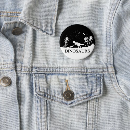 Dinosaurier unter den Sternen Button (Beispiel)