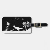 Dinosaurier unter den Sternen Gepäckanhänger (Vorderseite horizontal)