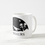 Dinosaurier unter den Sternen Kaffeetasse (VorderseiteRechts)