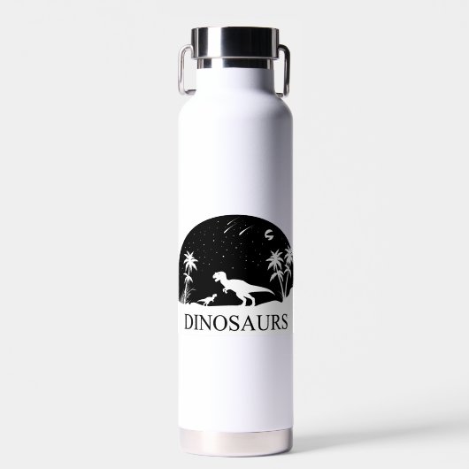 Dinosaurier unter den Sternen Trinkflasche (Vorne)