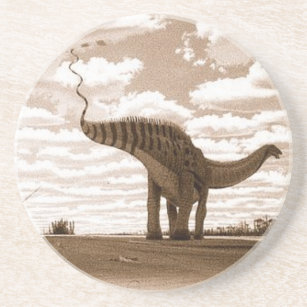 Dinosaurier-UntersetzerBrontosaurusSepia Gregory Sandstein Untersetzer