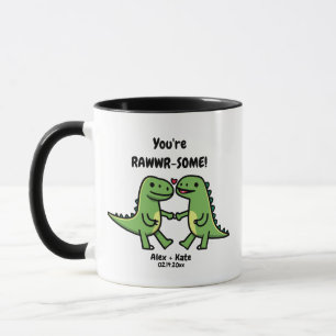 Dinosaurier-Valentine Tasse