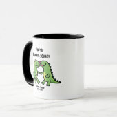 Dinosaurier-Valentine Tasse (Vorderseite Links)