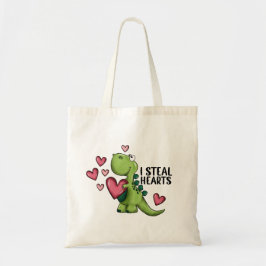 Dinosaurier Valentine's Day Tote Bag, Funny Tote B Tragetasche