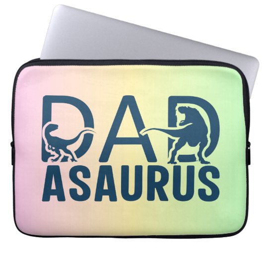 Dinosaurier Vater Vater Asaurus Dino Lover T Rex V Laptopschutzhülle (Vorderseite)