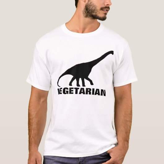 Dinosaurier VEGETARIER T - Shirt (Vorderseite)