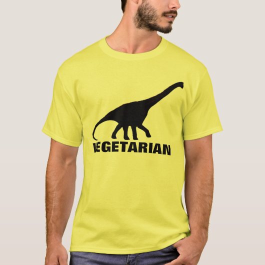 Dinosaurier VEGETARIER T - Shirt (Vorderseite)