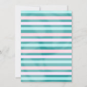 Dinosaurier verwandelt einen Jungen zum Geburtstag Einladung (Rückseite)