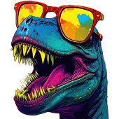 Dinosaurier Vielen Dank Cool Lila Dschungel Runder Aufkleber