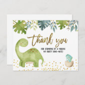 Dinosaurier Vielen Dank Karte (Vorne/Hinten)