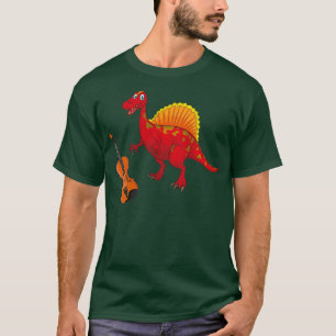 Dinosaurier Violin Funny Good Dinosaur Violin T-Shirt