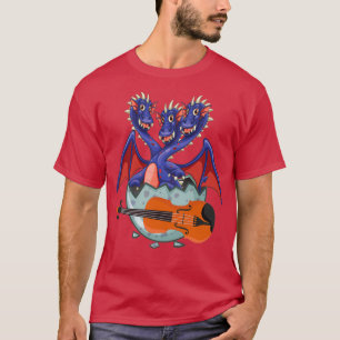 Dinosaurier Violin Funny Good Dinosaur Violin T-Shirt