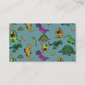 Dinosaurier Visitenkarte (Rückseite)