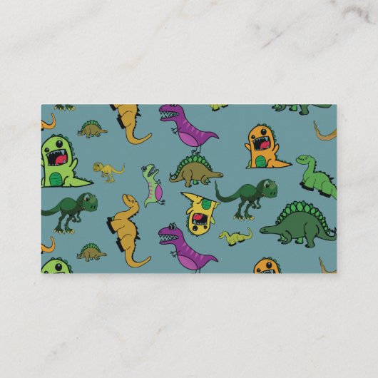 Dinosaurier Visitenkarte (Rückseite)