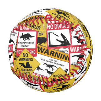 Dinosaurier Vorsichtszeichen Baseball
